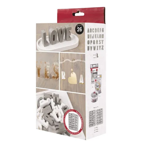 Rayher Silikonform ABC Buchstaben Gießform 36130000 von Rayher Hobby GmbH