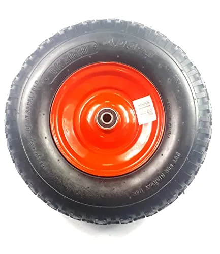 Schubkarrenrad 4.00-6 Metallfelge Luft-Reifen Schubkarre Ersatz-Rad 320mm