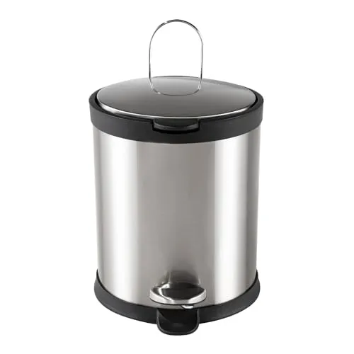 HTI living Treteimer Edelstahl Jannik 5 Liter Mülleimer mit Soft-Close-Deckel