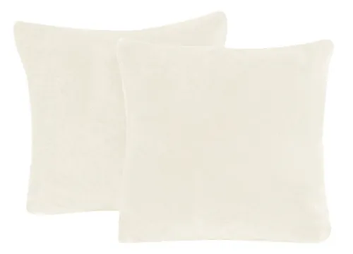 One Home Kissenbezüge Winter Cashmere Touch Unifarben, (2 Stück), flauschig kuschelig warmes Teddy Plüsch