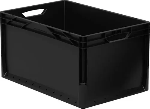 Eurobox schwarz 60x40x32 cm, 62l Lagerkiste Transportbox Kunststoffbox Lagerbox