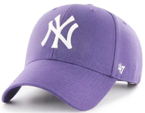 '47 Brand Snapback Cap - MLB New York Yankees Purple - Stylische Baseball Cap aus hochwertigem Acryl, perfekt für Fans der New York Yankees und ideal für jeden Freizeitlook.