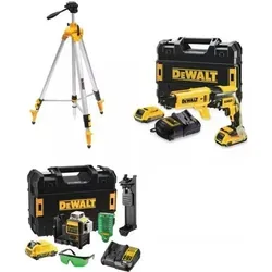 DEWALT Plattenlegerpaket DCF620D2K-QW + DCE089D1G-QW + DE0733-XJ