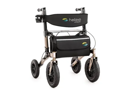 Helavo Rollator H1040 – Faltbarer Outdoor Rollator mit Luftbereifung