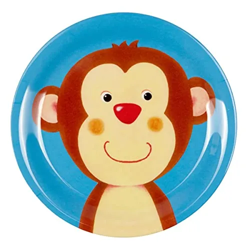 Die Spiegelburg 13508 Kleiner Melamin-Teller AFFE Freche Rasselbande