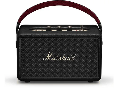 Marshall Kilburn III Tragbarer Bluetooth Lautsprecher - Media-Streaming-Client mit über 50 Stunden Spieldauer und IP54 Schutz, ideal für Musikgenuss unterwegs.