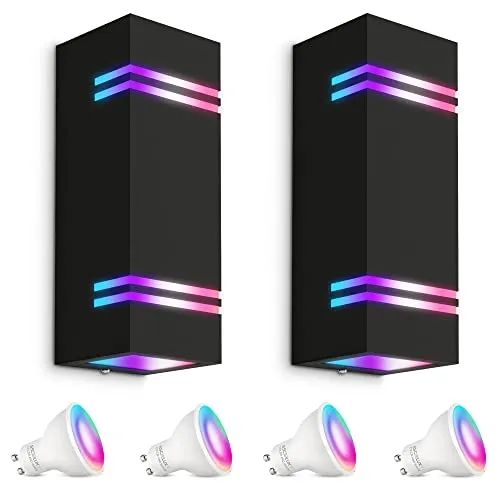 SSC-LUXon JOVO-L LED Außen-Wandleuchte in schwarz von SSC-LUXon