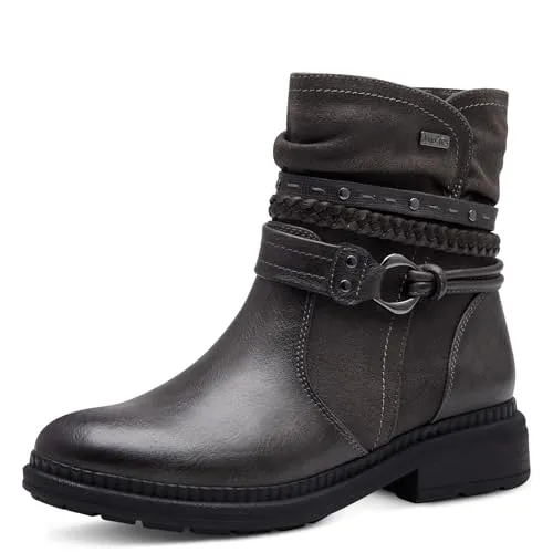 Jana Damen Stiefeletten ohne Absatz - Wasserabweisend & Vegan, Schwarz, 39 EU - Wanderschuhe, wasser- und kälteabweisend mit optimaler Atmungsaktivität, ideal für breite Füße und aus 100% veganen Materialien gefertigt.