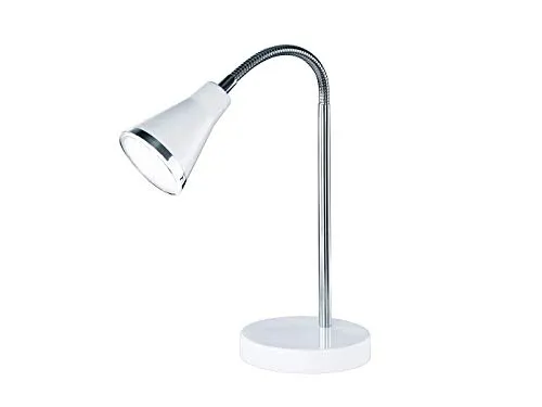 Reality Leuchten LED Tischleuchte Arras R52711101 - Klassische Tischleuchten mit flexibler Ausrichtung, energiesparender 3,8 Watt LED und warmweißem Licht für optimale Ausleuchtung.