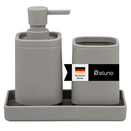 eluno Badezimmer-Set VALONA 3tlg. mit Soft-Touch Oberfläche