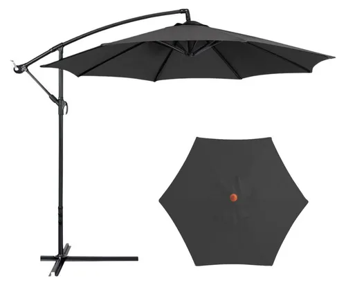 Gartenschirm seitlich 350x250 cm neigbar Anthrazit