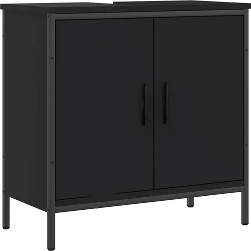vidaXL Waschbeckenunterschrank mit viel Stauraum in schwarz von vidaXL