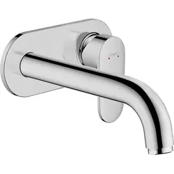 hansgrohe Vernis Blend Fertigmontageset 71576000 - Unterputz-Waschtischarmatur mit 20,5 cm Auslauf, ideal für Wandmontage. EcoSmart-Technologie sorgt für effizienten Wasserverbrauch.