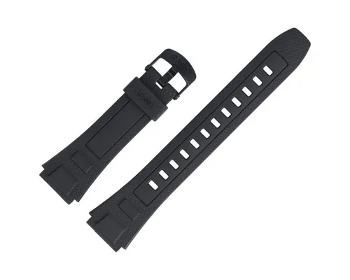 CASIO Uhrenarmband 20mm Kunststoff Schwarz WV-59