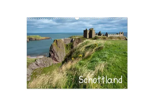 Schottland Wandkalender 2026 DIN A3 quer - Monatskalender von Frauke Scholz mit beeindruckenden Landschaften Schottlands. Ideal für Reisefans und als Geschenk für Naturliebhaber.