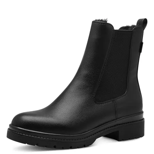 Tamaris Damen Chelsea Boots – Wasserabweisende Stiefeletten - Wanderschuhe mit DUOtex und TOUCHit-Fußbett für höchsten Komfort. Ideal für jeden Tag, bieten diese Boots einen stilvollen Look und praktische Funktionalität.