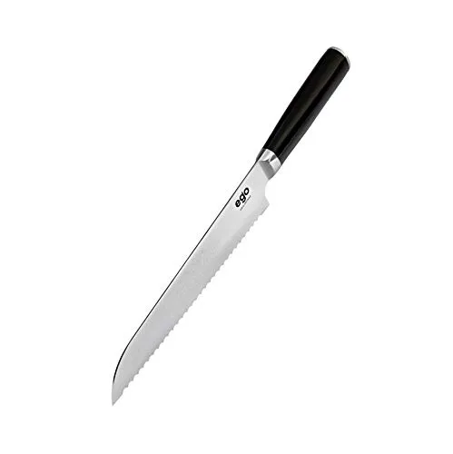 Wilfa EGO VG-10 Brotmesser - 20cm lange Klinge, 67 Schichten Damaststahl, japanischer VG-10 Stahlkern, Klingenhärte: HRC: 60±2