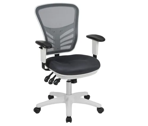 Bürostuhl Schwarz Ergonomisch Höhenverstellbar für Büro & Homeoffice