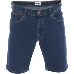 Wrangler Herren Jeans Short Texas Stretch Regular Fit Blau Chip - Modische Jeans Shorts von Wrangler für Herren, Regular Fit mit elastischem Material für optimalen Komfort. Ideal für den Sommer, vielseitig kombinierbar und auch in Übergrößen erhältlich.