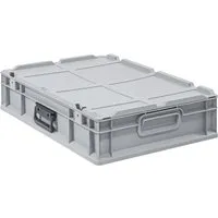 PROREGAL Eurobox NextGen Portable - 23L Eurobehälter - Robuster Aufbewahrungsbehälter aus stabilen PP-Kunststoff, ideal für Transport und Lagerung, temperaturresistent von -10 bis +60°C.