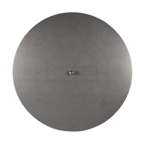 Deckel für Feuerschalen Ø 80cm (Edelstahl Ø 80 cm Windrose)