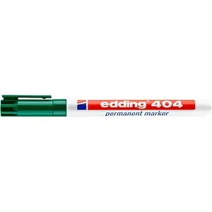 edding 404 Permanentmarker grün - extra-feine Rundspitze 0,75 mm, wasserfest und schnell-trocknend für präzise Markierungen auf allen Oberflächen