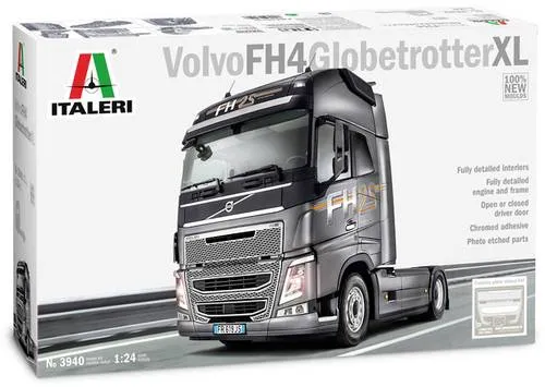 ITALERI 3940S - 1:24 Volvo FH4 Globetrotter XL - Auto-Modellbausätze: Detaillierter Plastikbausatz mit exakter Passgenauigkeit und einfacher Montage für Modellbau-Enthusiasten.