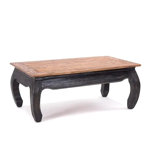 Design OPIUMTISCH East | Mahagoni Recyclingholz - Beistelltisch, Couchtisch aus massivem Mahagoni Recyclingholz mit asiatischem Flair, ideal für Snacks oder Dekorationen und in vielen Farben erhältlich.