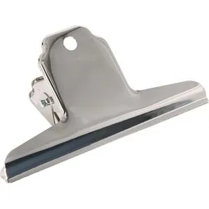 Alco Briefklemmer 772S27, mit Aufhängeöse, 120mm Klemmbreite, silber, 10 Stück