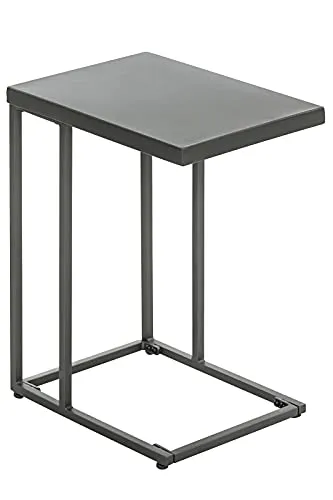 Dehner Beistelltisch Noah, Dunkelgrau, modern und vielseitig - Stylischer Couchtisch in Beton-Optik, ideal für drinnen und draußen. Robust und langlebig – perfekt als Nachttisch oder Ablage bei BBQs.