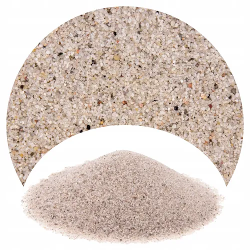 Quarzsand für Aquarien, grau, 0,5–1 mm 2 kg