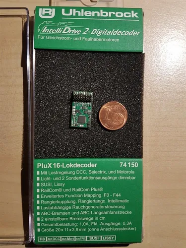 Uhlenbrock 74150 IntelliDrive2 PluX16 Lokdecoder MOT DCC SUSI NEU OVP (76150)