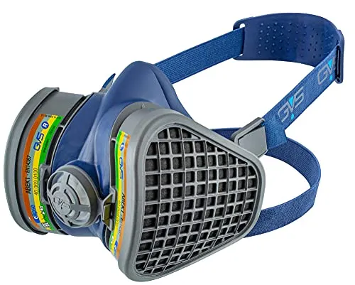 GVS SPR487 Elipse Maske mit ABEK1 Filter gegen verschiedene Gase und Dämpfe, S/M
