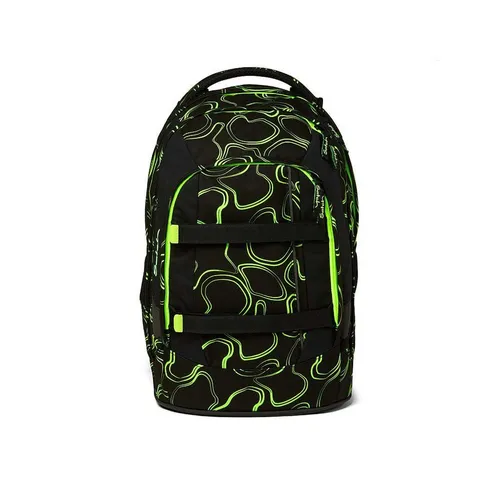 satch pack Schulrucksack Green Supreme - Ergonomisch, 30L Stauraum, standfest und perfekt organisiert für Schüler ab 5. Klasse