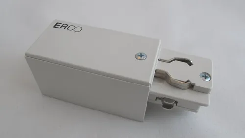 ERCO 79300 Einspeisung für 3 Phasen Stromschiene Weiss Schutzleiter Rechts