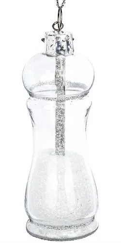 SIKORA Christbaumschmuck Salzmühle besondere Weihnachtskugel Glas Anhänger – BS015, Christbaumschmuck Deko - traditionell, witzig & außergewöhnlich