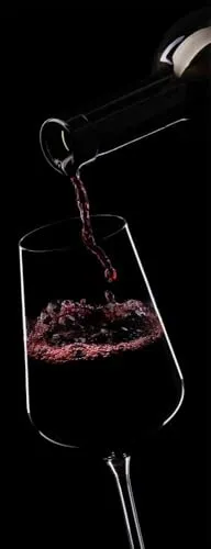 artissimo, Glasbild, 30x80cm, AG5459A, Essen und Trinken: Wein I, Bild aus Glas, Küchendekoration schmal, Wandbild Küche modern, Küchenbild