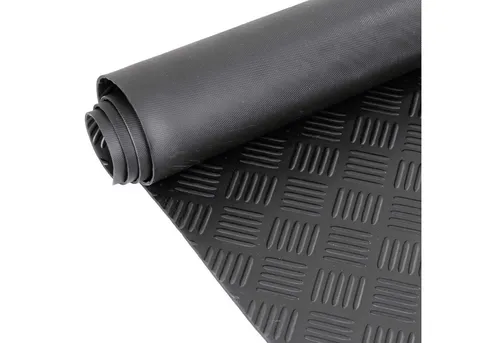 ANRO Gummimatte Riffelblech Premium Gummi TPE Bodenmatte Bodenbelag Antirutschmatte, Einzelstück, 1-St., Ein Zuschnitt nach Ihrer Auswahl, Riffelblechoptik - geprägt