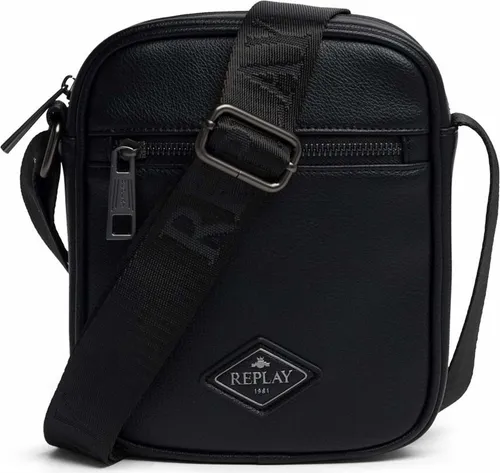 Replay Mini Bag Umhängetasche 18 cm - Umhängetasche aus strapazierfähigem Polyurethan, mit mehreren Taschen für optimale Organisation und verstellbaren Riemen für individuellen Tragekomfort.