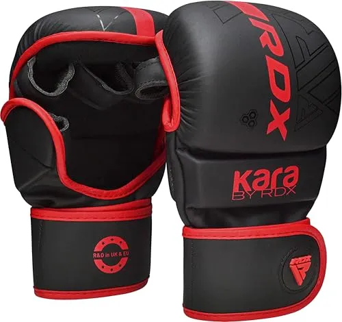 RDX Sports MMA-Handschuhe - Handschuhe für Kampfsport und Grappling, langlebig und ideal für Sparring, Kickboxen und mehr. Bieten optimalen Schutz und Unterstützung für Ihre Trainingsziele.