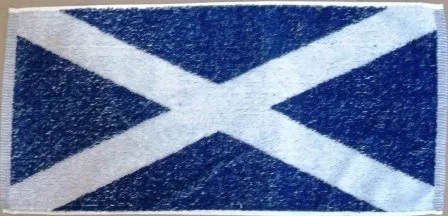 Scottish Flag 100% Cotton Bar Towel - 52x22cm - New