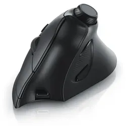 CSL kabellose Vertikalmaus - Ergonomisch gegen Mausarm - Ergonomische Funkmaus für rechts, 250 dpi, ideal gegen Mausarm. Perfekt für langes Arbeiten am PC und Multimedia-Steuerung.