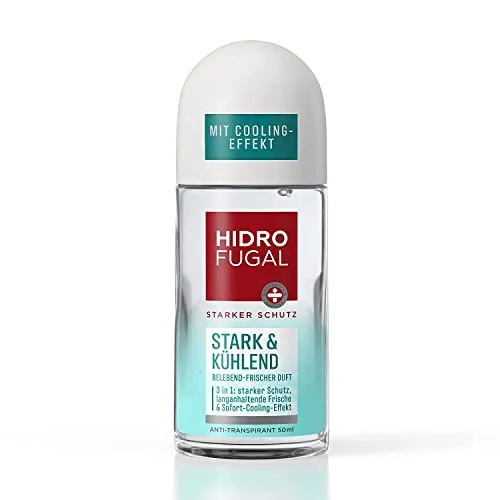 Hidrofugal Stark & Kühlend Roll-on 50 ml - Deo Roll-on für langanhaltenden Schutz mit Cooling-Effekt und Aloe Vera, ideal gegen Achselnässe und für ein erfrischendes Gefühl.