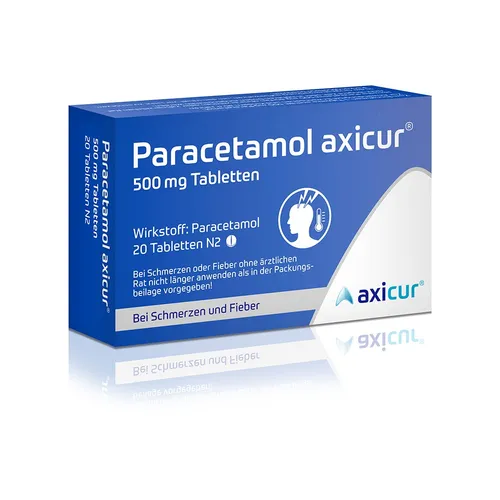 Paracetamol axicur 500 mg Tabletten