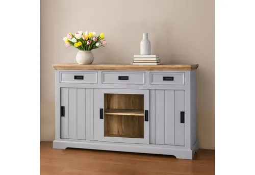 OTTO home Sideboard Alpinist Kommode Breite/Tiefe/Höhe 160/40/90 cm, mit 3 Schiebetüren, handgefertigt, Unikat-Möbel, Breite 160 cm