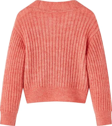 vidaXL Kinder-Strickjacke Mittelrosa 128