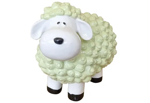 Fachhandel Plus Tierfigur Lustige Tierdeko Schaf klein bunt versch. Farben auswählbar (1 St), Lustige Gartendekoration