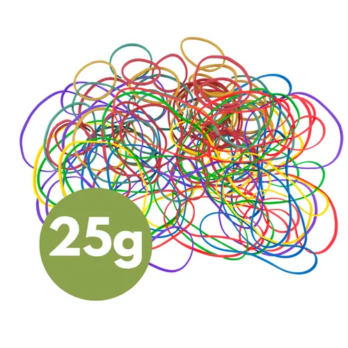 25g Gummiringe Gummibänder Gummi Ringe Gummiband bunt farbig sortiert