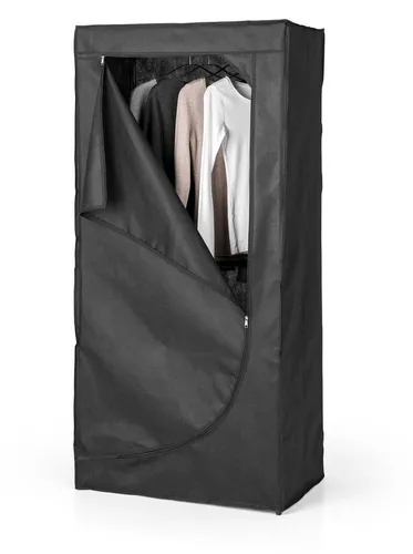 EASYmaxx Stoffschrank mit Kleiderstange 148x70cm – praktischer Kleiderschrank - Praktischer Stoffschrank mit Kleiderstange, ideal für platzsparende Aufbewahrung. Maße: 148x70cm, leicht, aus robustem Vliesstoff und Stahl gefertigt.
