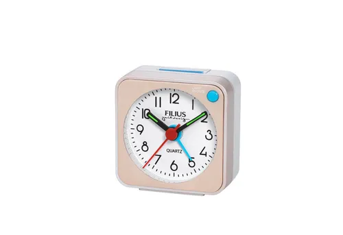 FILIUS zeitdesign Quarzwecker Wecker, Reisewecker, Schlafzimmer, Leuchtzeiger,schleichende Sekunde